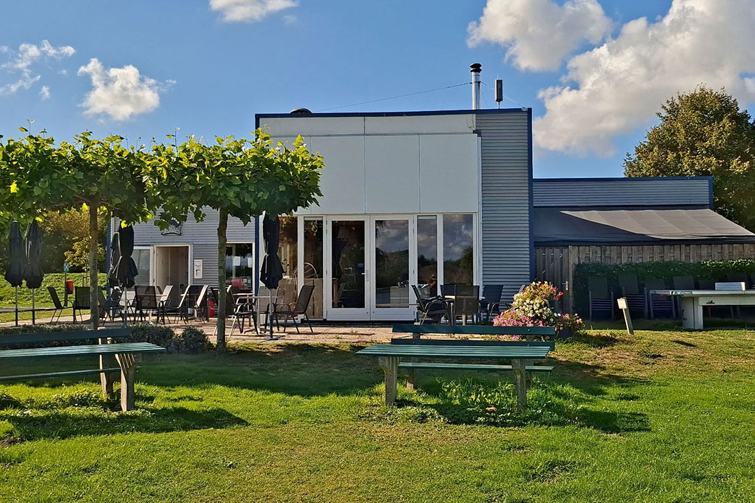 Association building &apos;De Bron&apos;, heart of naturist site De Brongaard