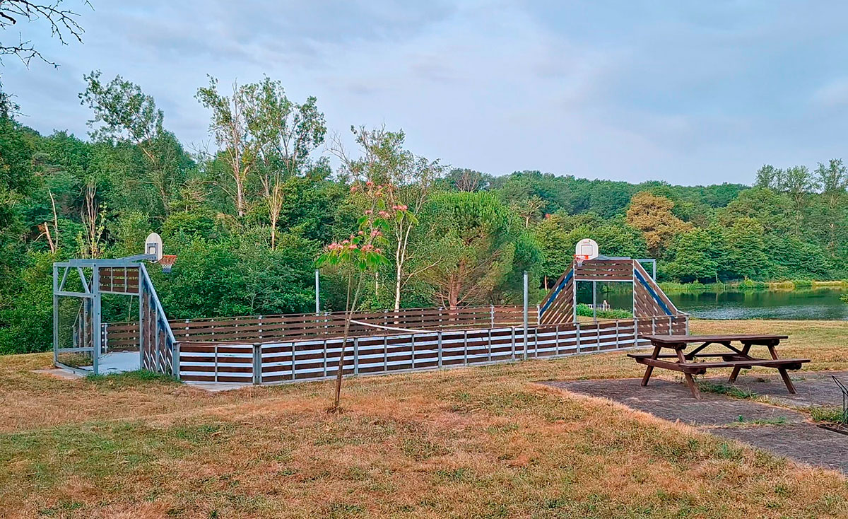 The basketball court