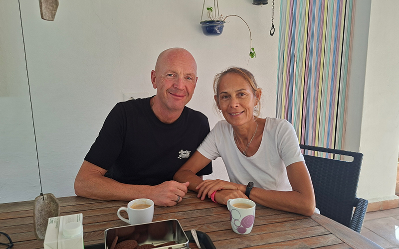 Yolanda and Johan, owners of ArteVida Andalusia